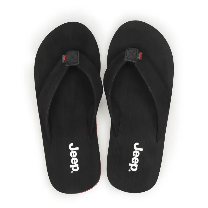 Jeep Rubber Sole Quiet Odor Resistant Abrasion Resistant Slip Resistant Quick Dry Flip Flops Unisex-9