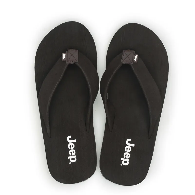 Jeep Rubber Sole Quiet Odor Resistant Abrasion Resistant Slip Resistant Quick Dry Flip Flops Unisex-3