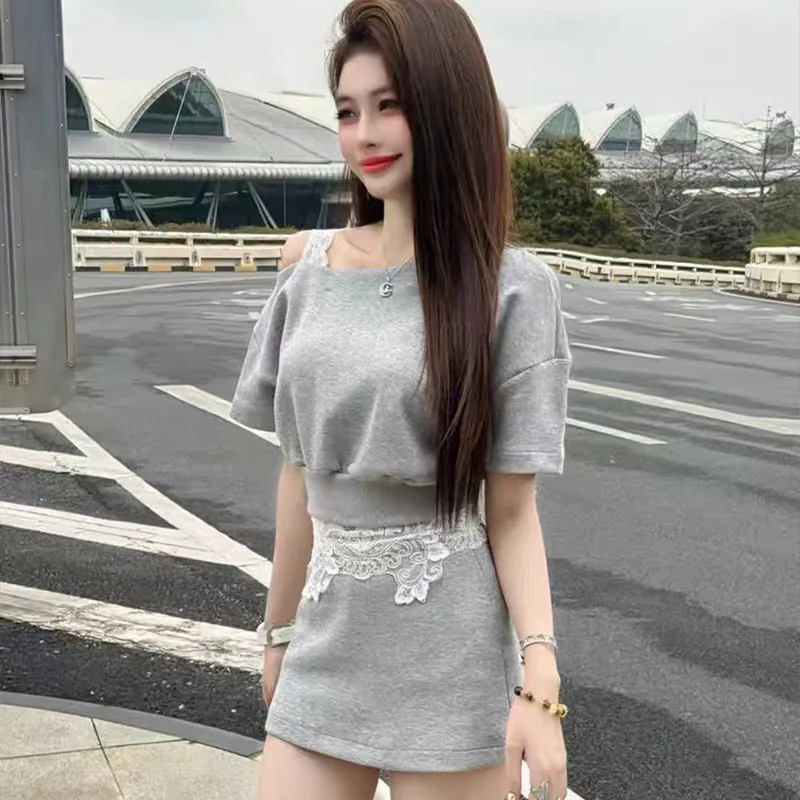 KUNZHUDAXIANG Skirt Set Women's-5
