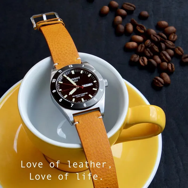 Benchmark Watch Bands Compatible With Omega And Rolex Emperor Rudder 190mm Cowhide Leather Material Unisex-3