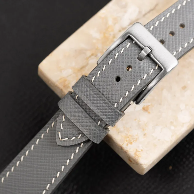 Benchmark Omega Swatch Compatibility Watch Band 75/115mm Genuine Leather Material-3