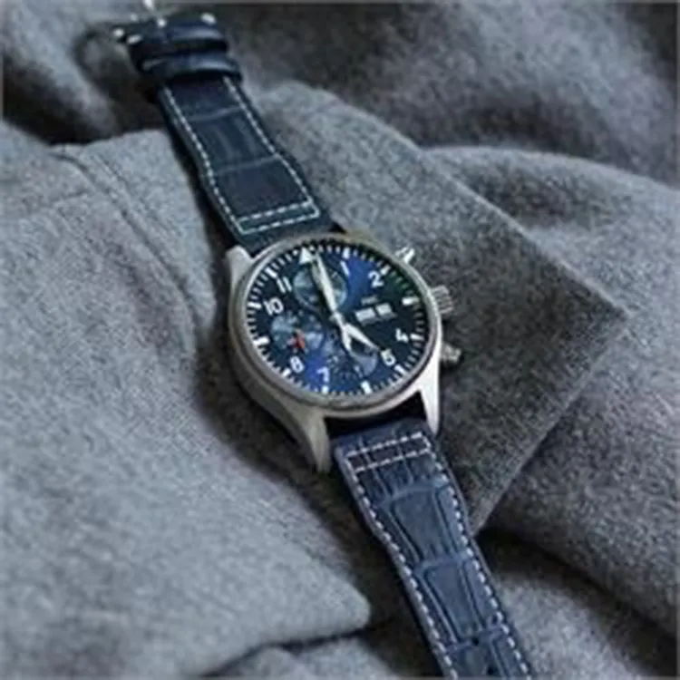 Benchmark Global IWC Watch Band Batonne Mark XVIII The Little Prince Compatibility 75/115 Cowhide Leather Material-2