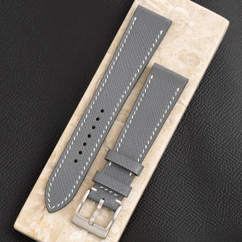 Benchmark Omega Swatch Compatibility Watch Band 75/115mm Genuine Leather Material-2