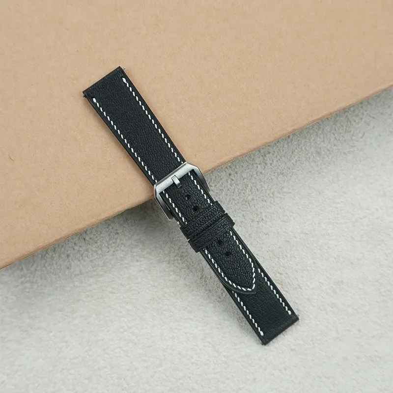 Benchmark Watch Band Omega Compatibility 75/115mm Genuine Leather Material-3