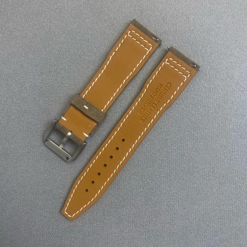 Benchmark Watch Bands Compatible With IWC Mark 18 Pilot The Little Prince Portugal Suede/Coconut Shell Unisex-3