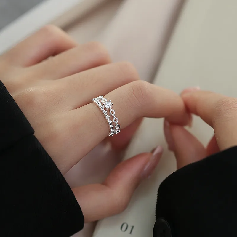 LAA 925 Sterling Silver Rings Women's-4