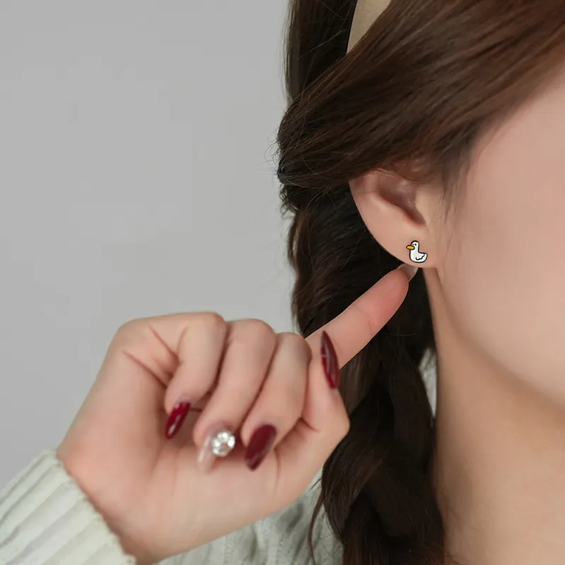 LAA 999 Fine Silver Stud Earrings Women's-2
