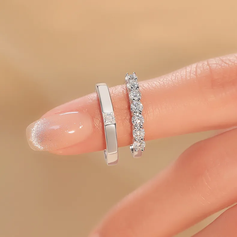 LAA S925 Silver Ring Sparkling Premium Sweetheart Unisex-2