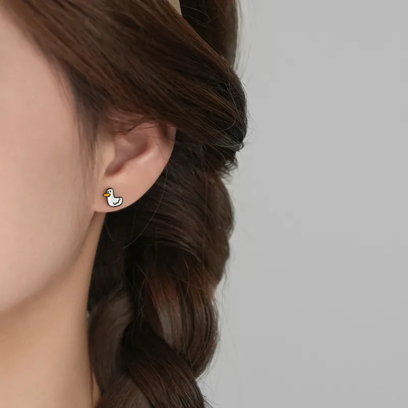LAA 999 Fine Silver Stud Earrings Women's-1