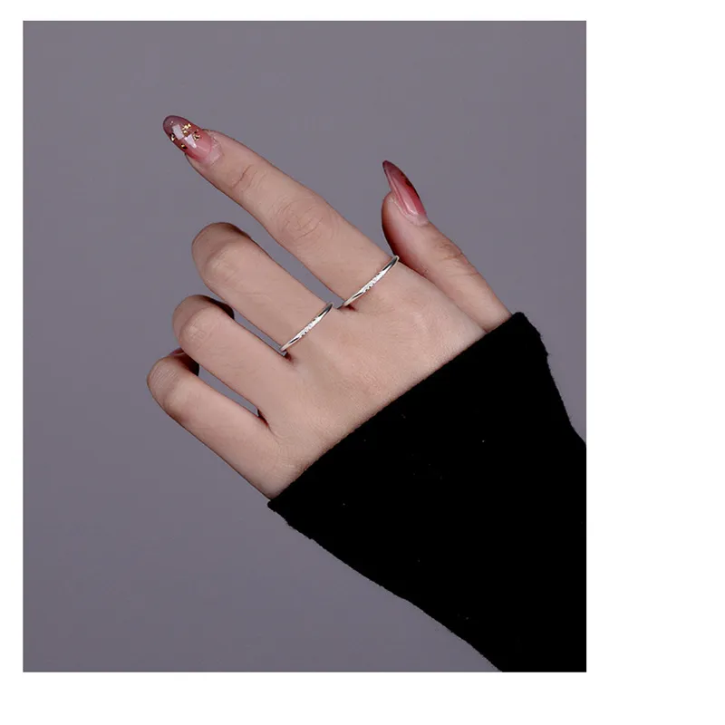 LAA 925 Sterling Silver Rings Unisex-2