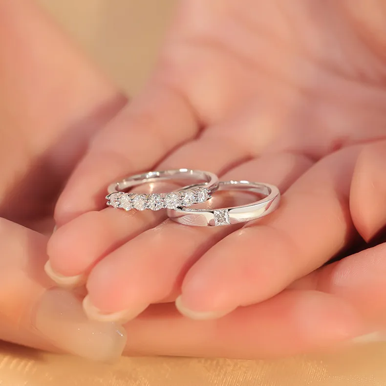 LAA S925 Silver Ring Sparkling Premium Sweetheart Unisex-4