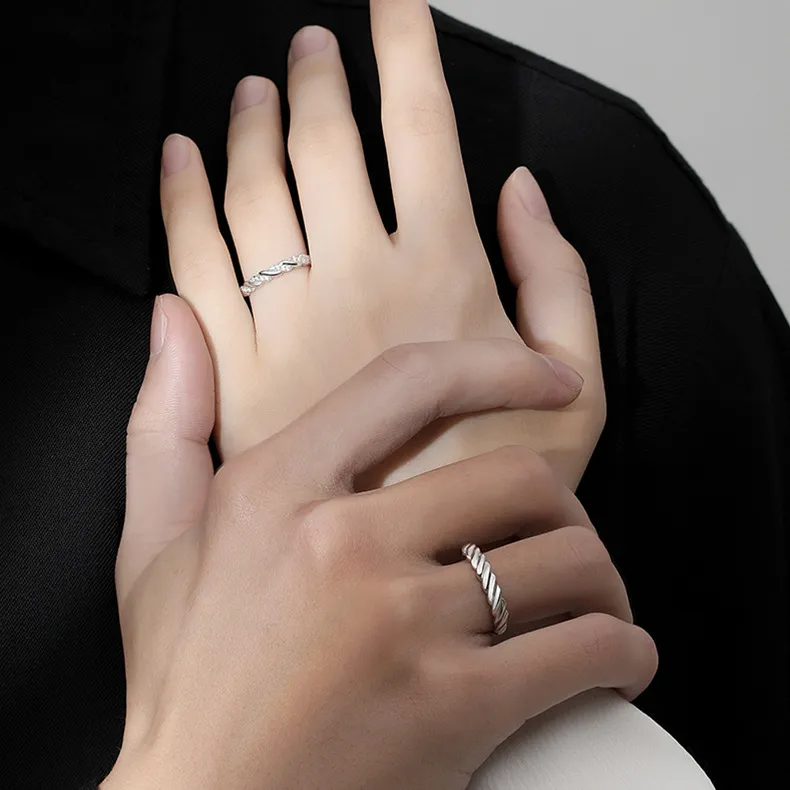 LAA 925 Sterling Silver Rings Unisex-1