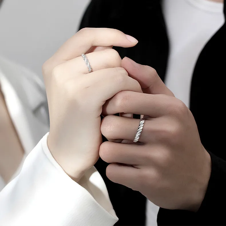 LAA 925 Sterling Silver Rings Unisex-2