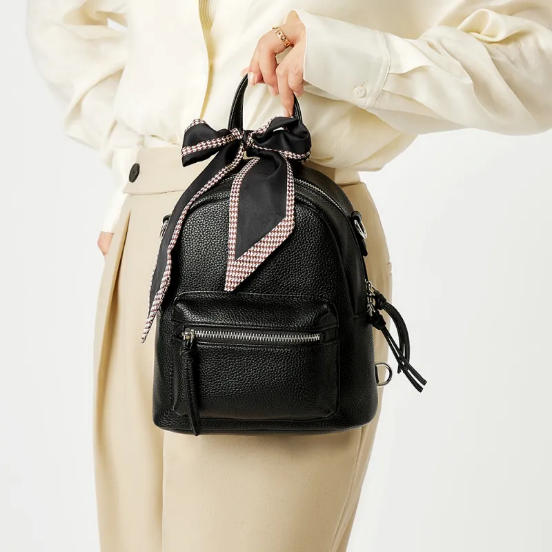 RED DRAGONFLY PU Backpack, Shoulder Bag, Handbag Regular Women's Black Apricot Camel-2