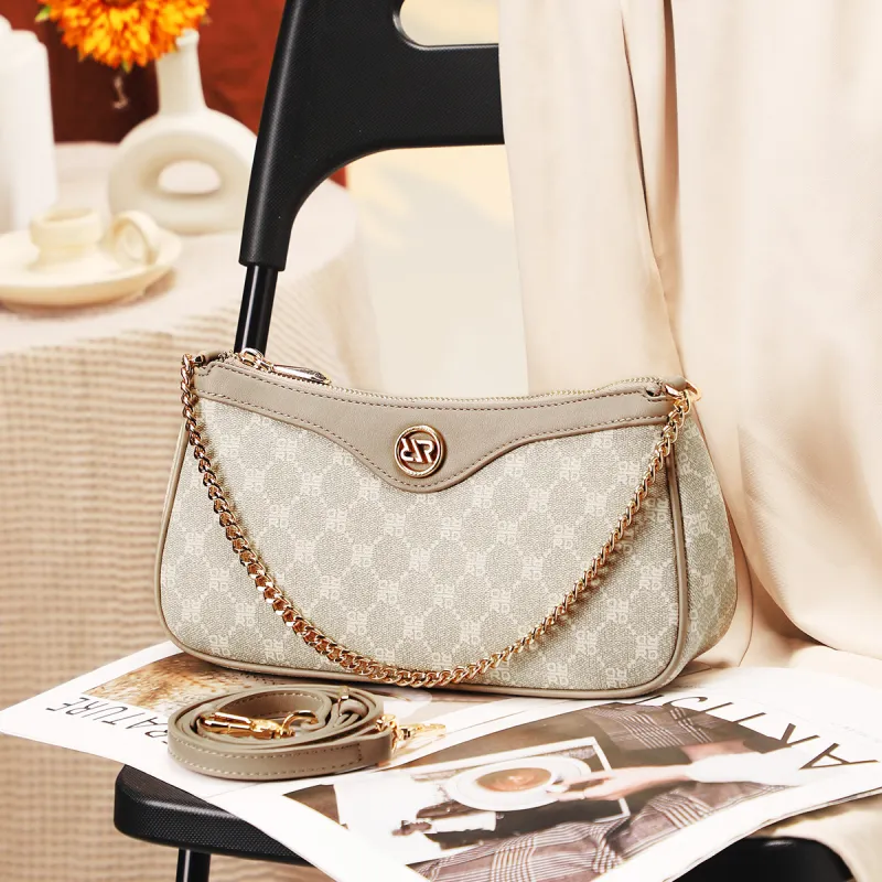 RED DRAGONFLY PVC Shoulder Bag Women's Mountain Gray-6