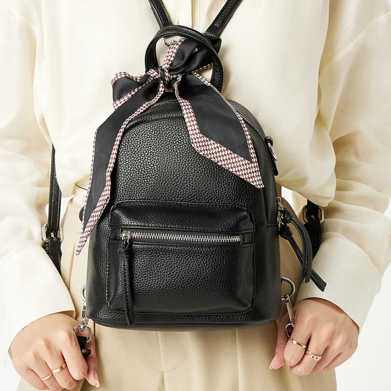 RED DRAGONFLY PU Backpack, Shoulder Bag, Handbag Regular Women's Black Apricot Camel-4