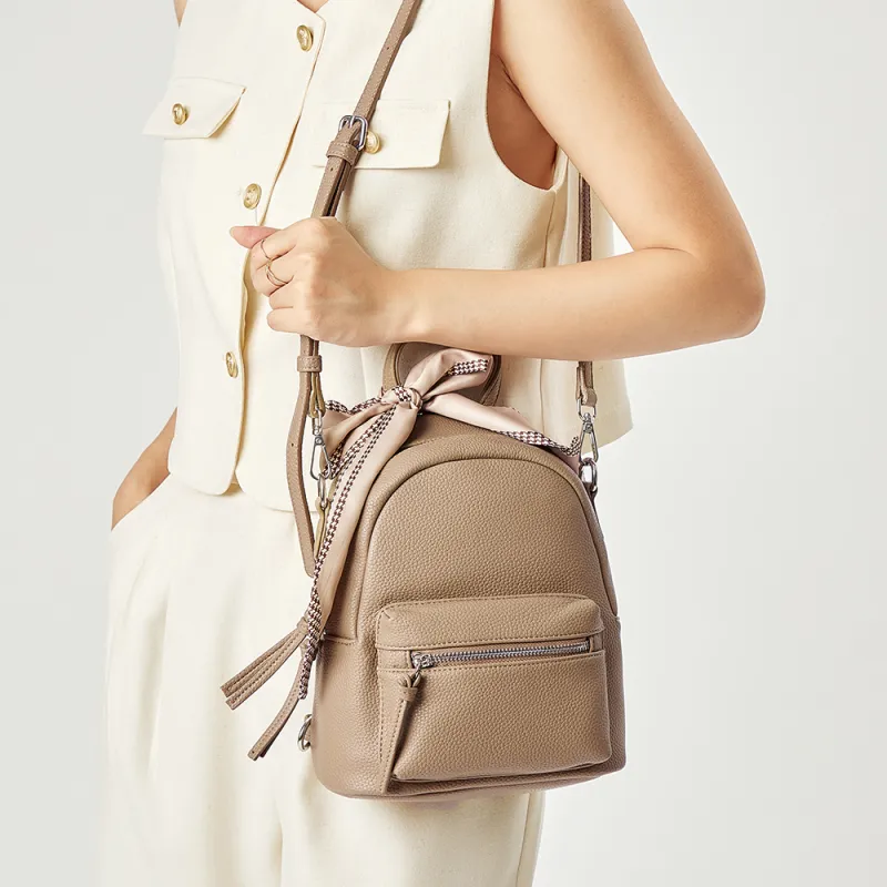 RED DRAGONFLY PU Backpack, Shoulder Bag, Handbag Regular Women's Black Apricot Camel-9