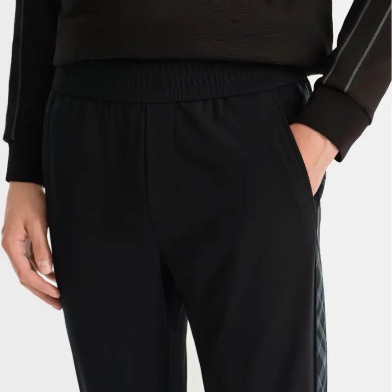 Biyin Leufen Casual Pants Men's Black-2