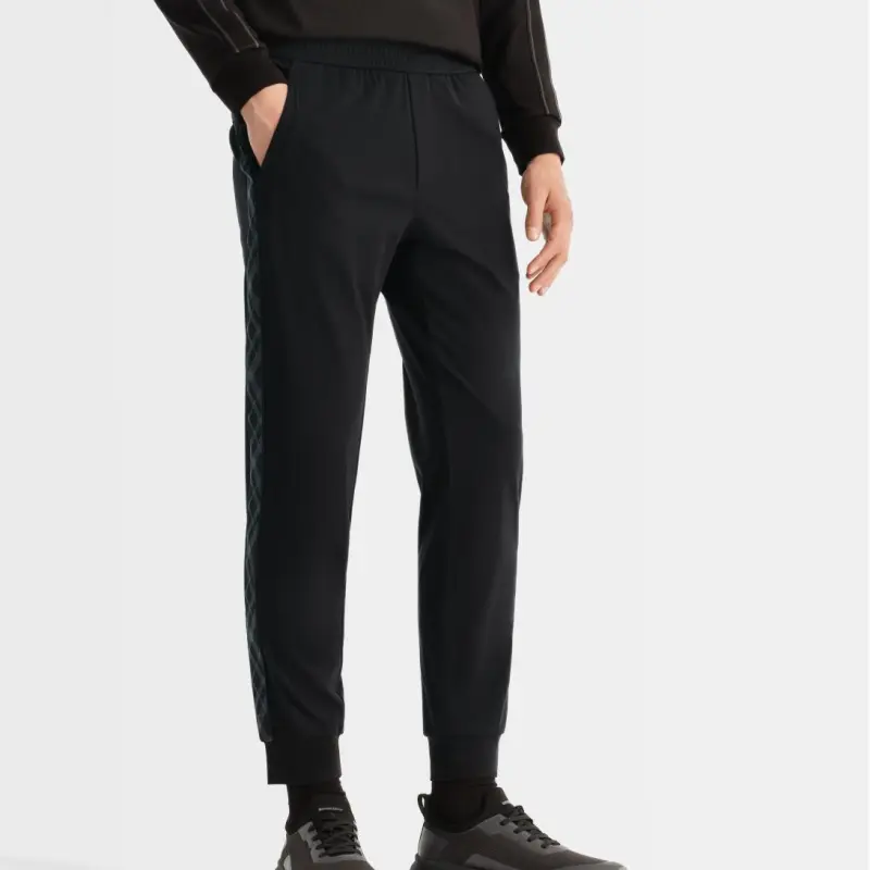Biyin Leufen Casual Pants Men's Black-4