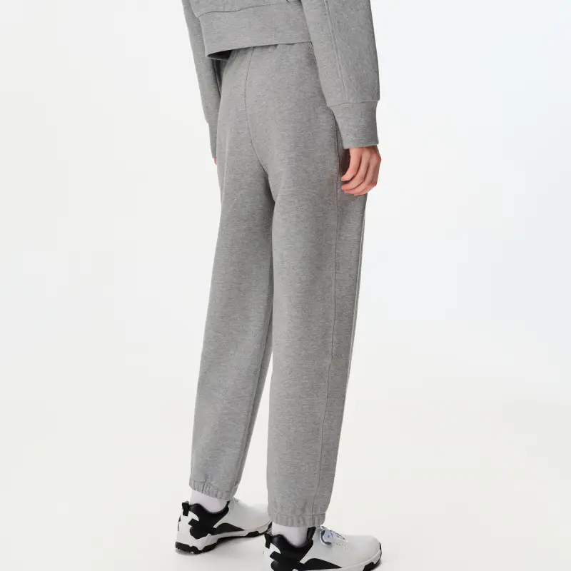 Biyin Leufen x Harvard Knitted Sweatpants Women's Heather Gray-4