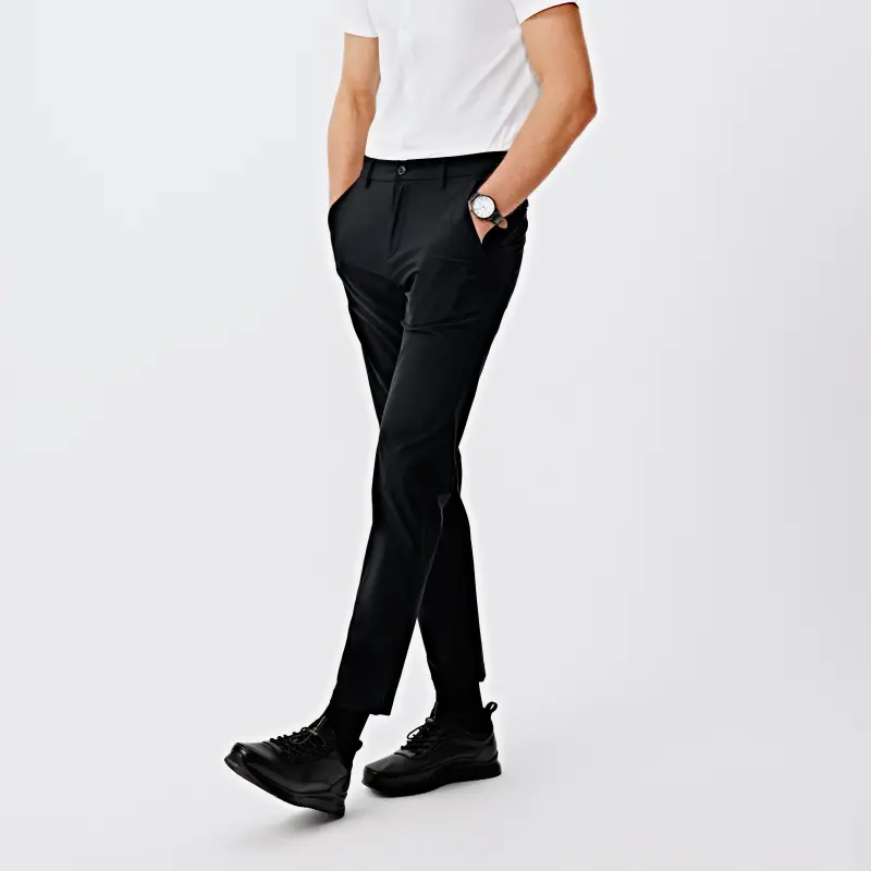 Biyin Leufen Casual Pants Men's Black-3