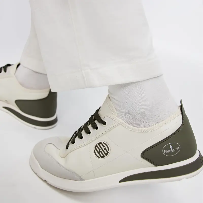 Biyin Leufen Slip Resistant Low Top Casual Shoes Men's Army Green-6