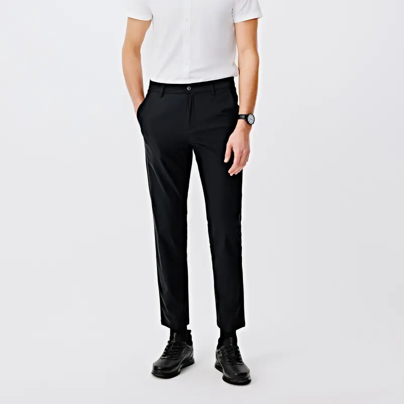 Biyin Leufen Casual Pants Men's Black-2