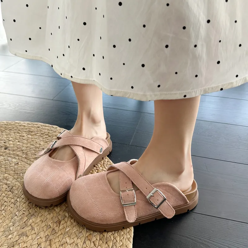 NUNZ Slip Resistant Closed Toe Slippers Women's-5