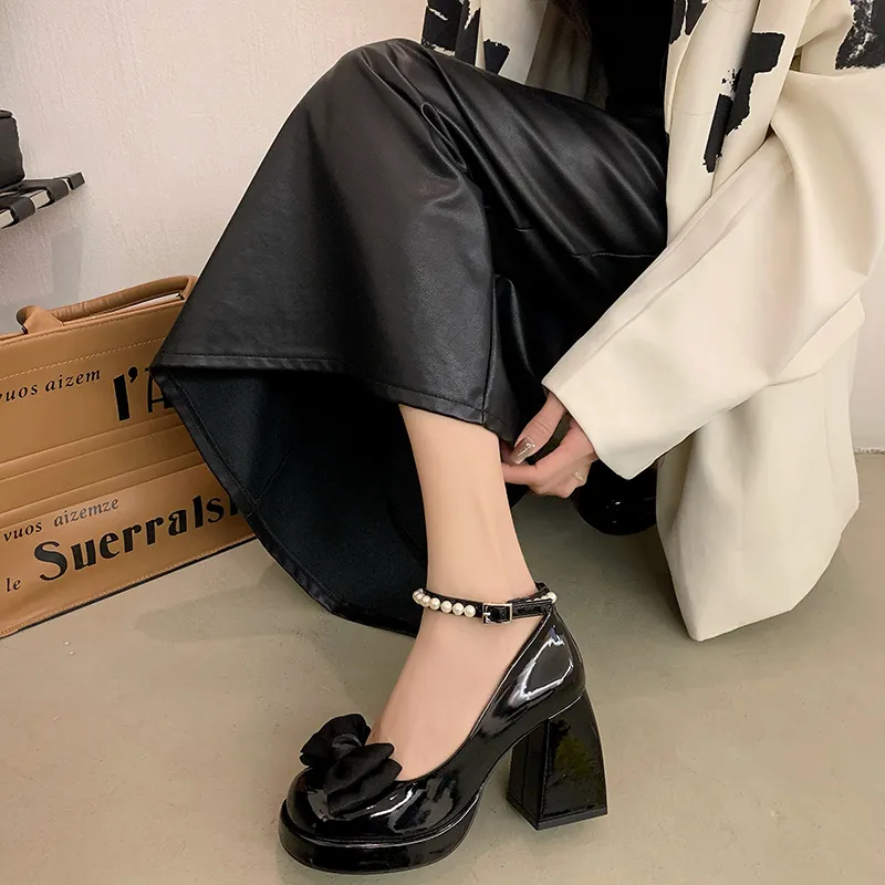 NUNZ Chunky Heel High Heels Women's-8