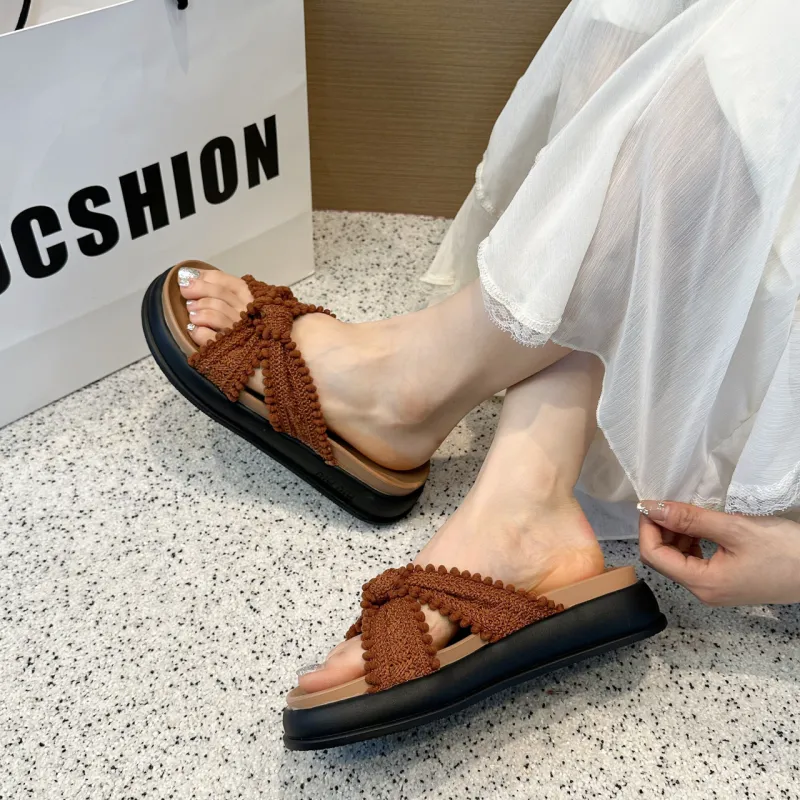 NUNZ Rubber Sole Quick Dry Slide Slippers Women's-5