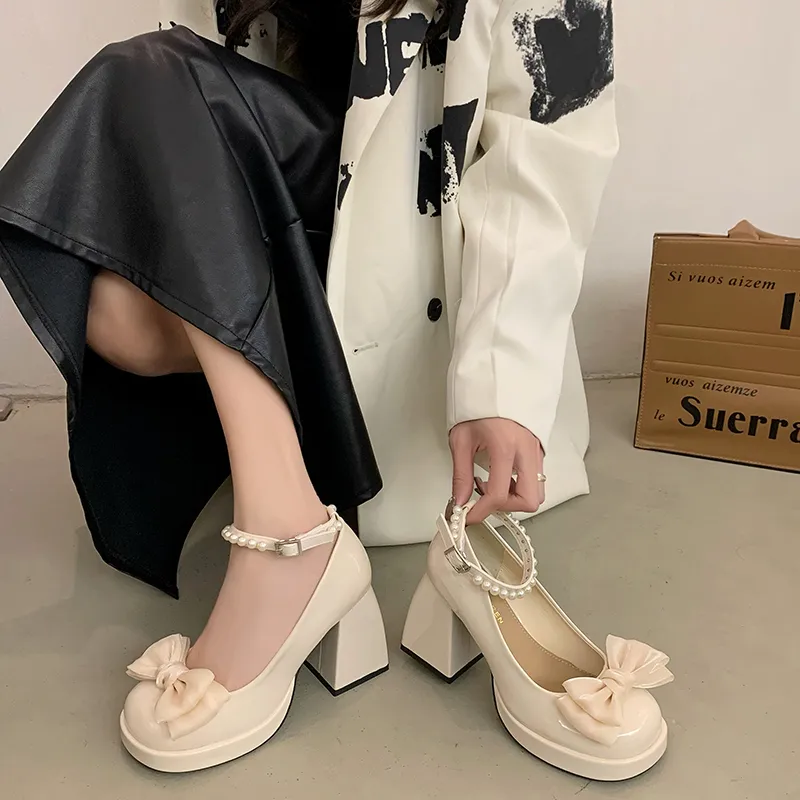 NUNZ Chunky Heel High Heels Women's-1