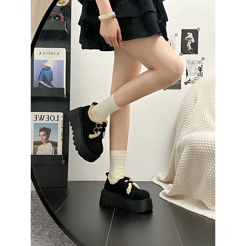 Fashion Casual Loafers Unlined Shoes 7cm Women's-6