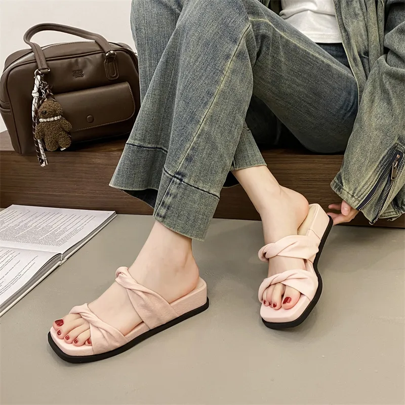NUNZ Rubber Sole Abrasion Resistant Slide Slippers Women's-8