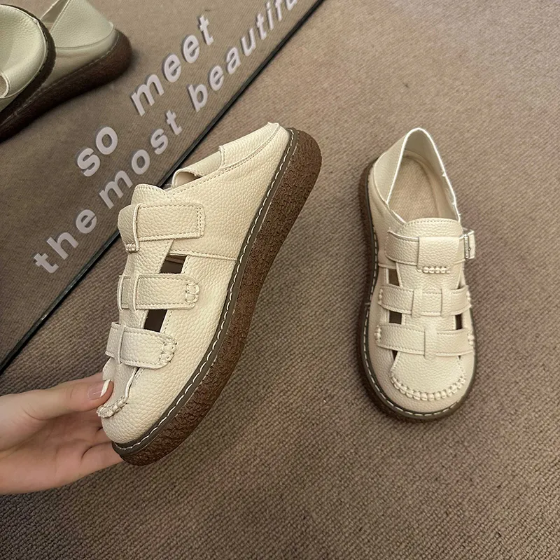 NUNZ Casual Single Shoes Women's Beige-3