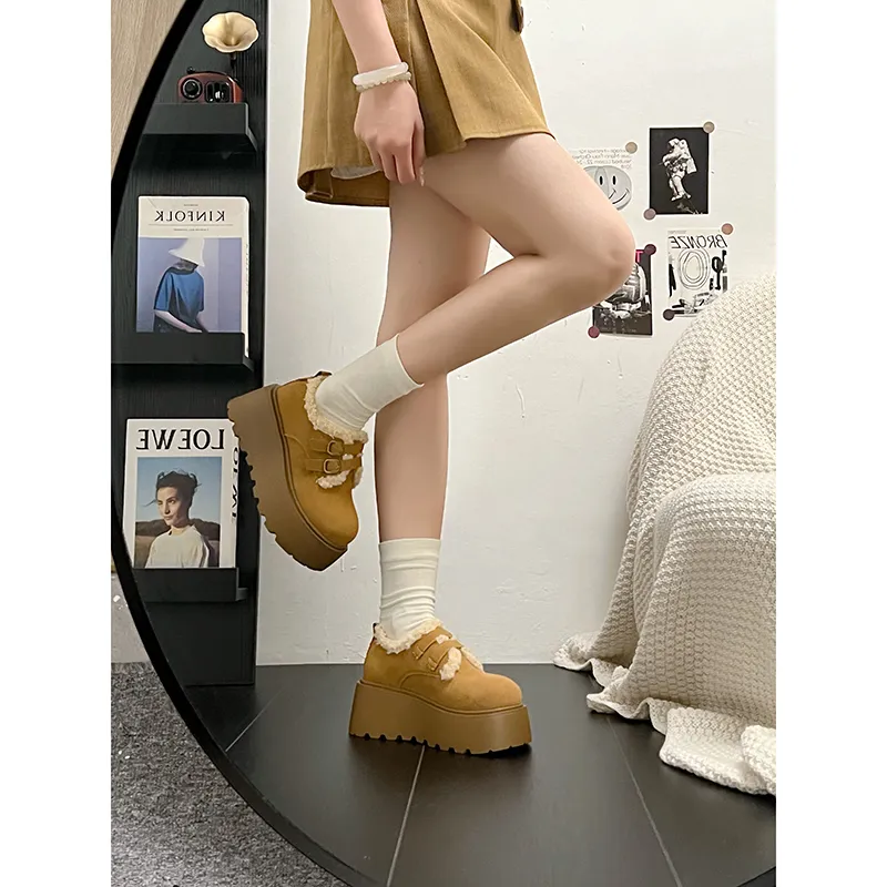Fashion Casual Loafers Unlined Shoes 7cm Women's-16