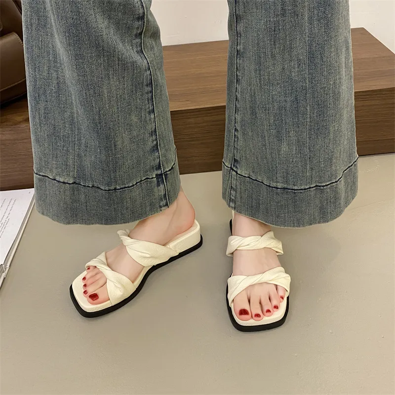 NUNZ Rubber Sole Abrasion Resistant Slide Slippers Women's-17