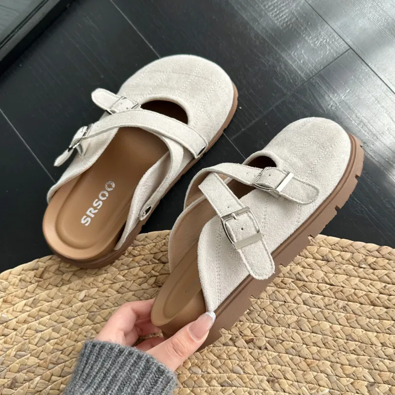 NUNZ Slip Resistant Closed Toe Slippers Women's-9