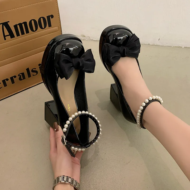NUNZ Chunky Heel High Heels Women's-11