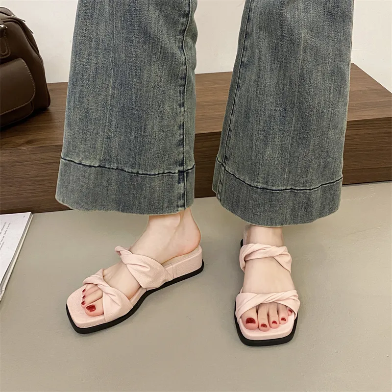 NUNZ Rubber Sole Abrasion Resistant Slide Slippers Women's-12