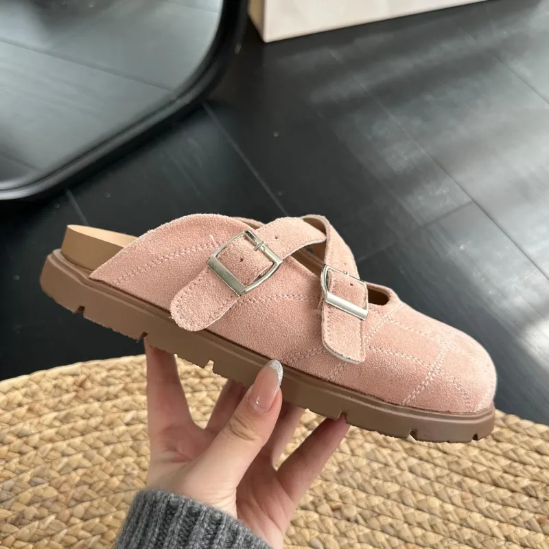 NUNZ Slip Resistant Closed Toe Slippers Women's-3