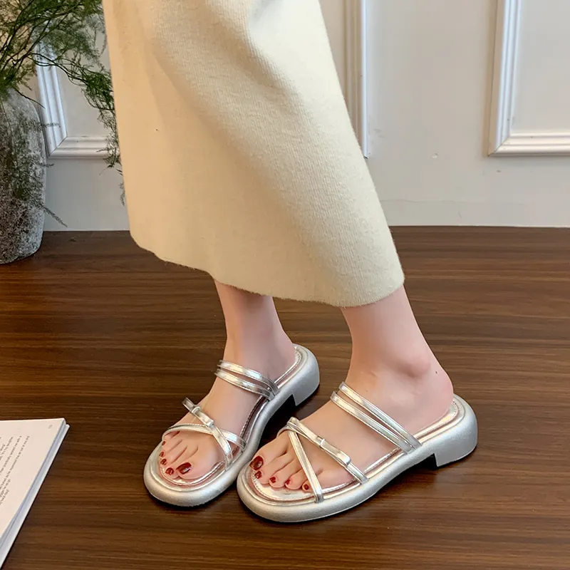 NUNZ Rubber Sole Odor Resistant Slide Slippers Women's-4