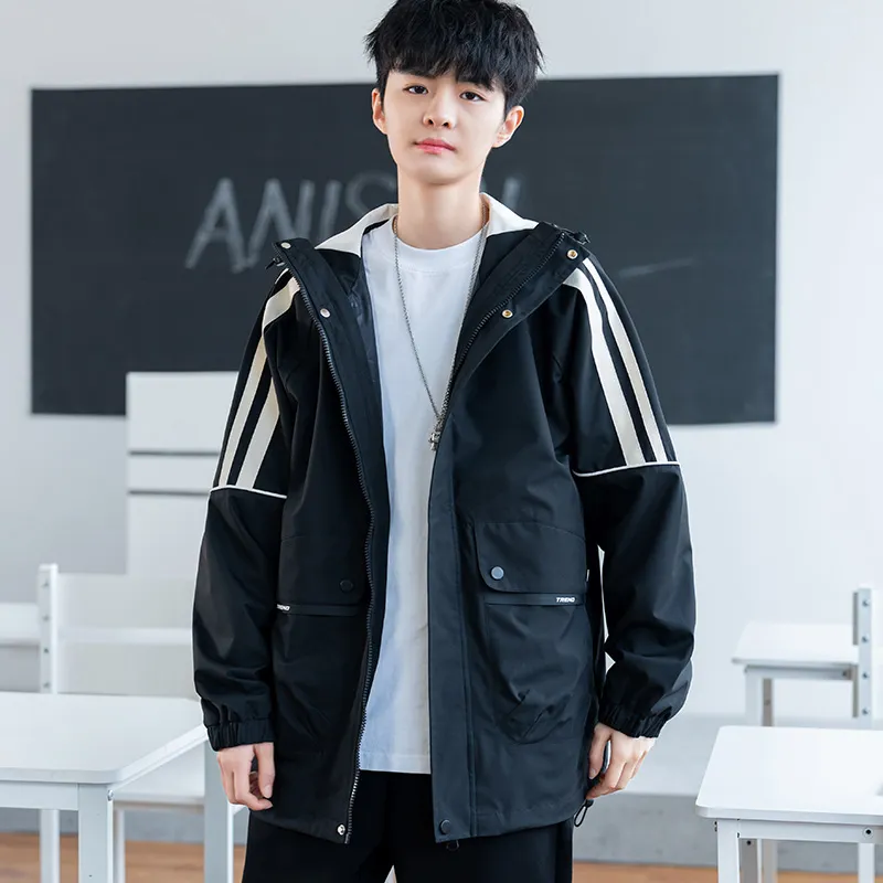 ANISAN Spring And Fall Season Jacket Stylish Hooded Coat Men's-2