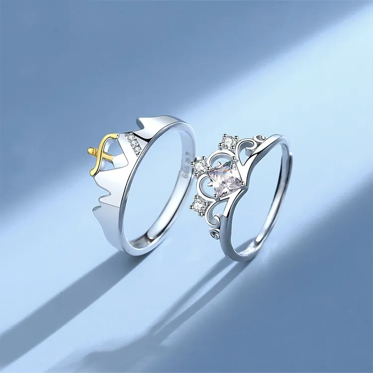 KLFOOK 999 Fine Silver Rings Unisex-3