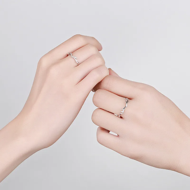 KLFOOK 999 Fine Silver Rings Unisex-2