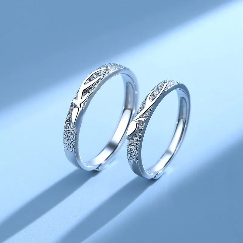 KLFOOK 999 Fine Silver Rings Unisex-3