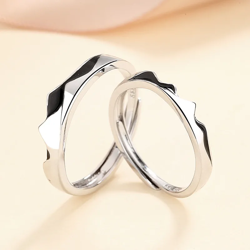 KLFOOK 999 Fine Silver Rings Unisex-3