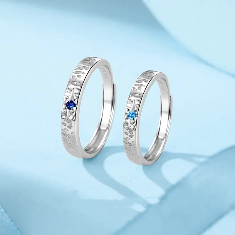 KLFOOK 999 Fine Silver Rings Unisex-2