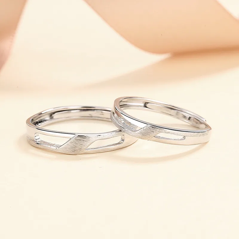KLFOOK 999 Fine Silver Rings Unisex-4