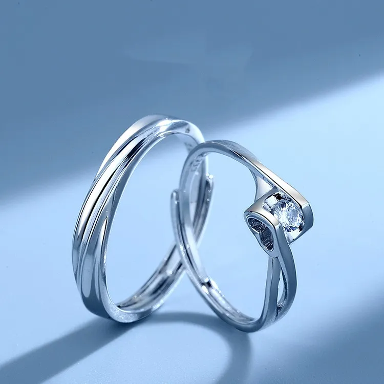 KLFOOK 999 Fine Silver Rings Unisex-3
