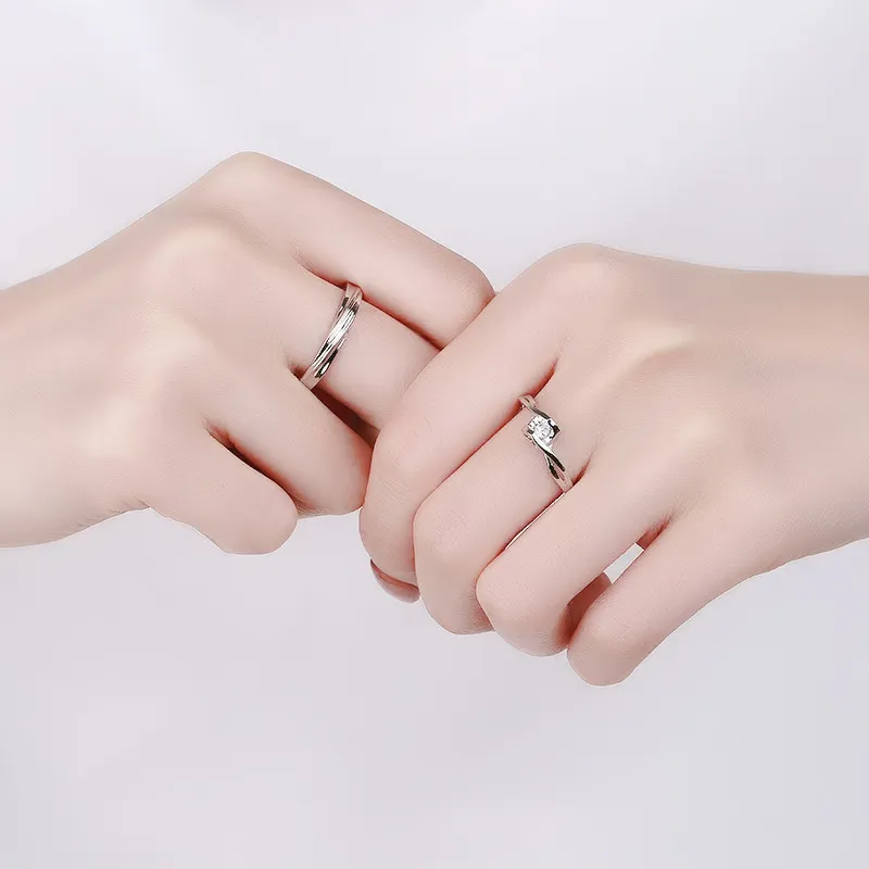 KLFOOK 999 Fine Silver Rings Unisex-1